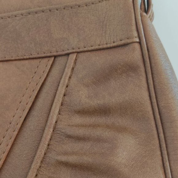Air India Brown Leather Women's Bag - Picture 8 of 9